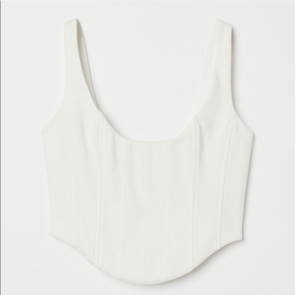 Brock Collection x H&M White Corset Top - Picture 4 of 8